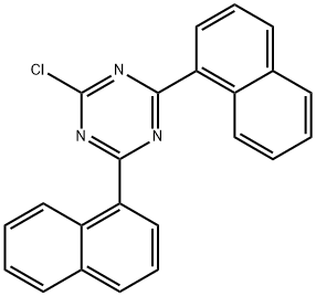 2-氯-4,6-二(1-萘基)-1,3,5-三嗪 结构式