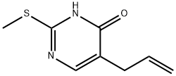 5-烯丙基-2-(甲巯基)嘧啶-4(3H)-酮 结构式