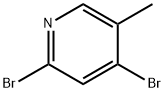 2,4-二溴-5-甲基吡啶 结构式
