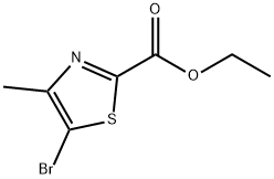 5-溴-4-甲基噻唑-2-甲酸乙酯 结构式