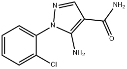 5-氨基-1-(2-氯苯基)-1H-吡唑-4-甲酸酰胺 结构式