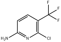 6-氯-2-氨基-5-三氟甲基吡啶 结构式