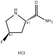 (2S,4R)-4-氟吡咯啉-2-甲酰胺 结构式
