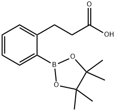 2-(2-Carboxyethyl)phenylboronic acid, pinacol ester 结构式