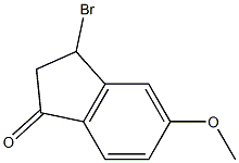 3-溴-5-甲氧基-2,3-二氢-1H-茚-1-酮 结构式