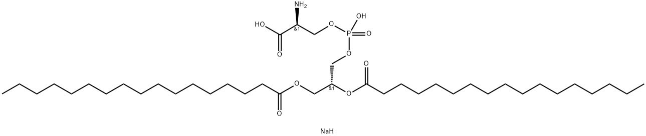 1,2-DIHEPTADECANOYL-SN-GLYCERO-3-PHOSPHO-L-SERINE (SODIUM SALT);17:0 PS 结构式