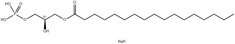 1-HEPTADECANOYL-2-HYDROXY-SN-GLYCERO-3-PHOSPHATE (SODIUM SALT);17:0 LYSO PA 结构式