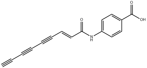 4-[[(2E)-1-Oxo-2-nonene-4,6,8-triynyl]aMino]benzoic Acid 结构式