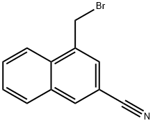 4-(溴甲基)-2-萘甲腈 结构式