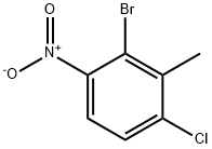 2-溴-4-氯-3-甲基-1-硝基苯 结构式