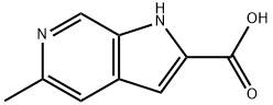 5-METHYL-6-AZAINDOLE-2-CARBOXYLIC ACID 结构式