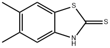 5,6-二甲基-2-巯基苯并噻唑 结构式