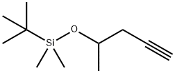(1,1-DiMethylethyl)diMethyl[(1-Methyl-3-butynyl)oxy]silane 结构式