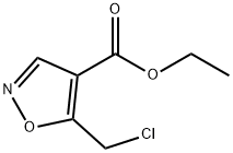 5-氯甲基-异恶唑-4-羧酸乙酯 结构式