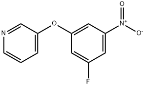 3-(3-氟-5-硝基苯酚)吡啶 结构式