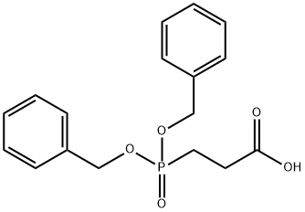 3-(双(苄氧基)磷酰基)丙酸 结构式