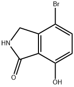 4-溴-7-羟基异吲哚啉-1-酮 结构式