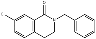 2-苄基-7-氯-3,4-二氢异喹啉-1(2H)-酮 结构式
