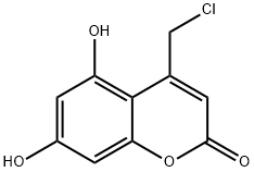 4-(氯甲基)-5,7-二羟基-2H-苯并吡喃-2-酮 结构式