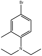 BenzenaMine, 4-broMo-N,N-diethyl-2-Methyl- 结构式