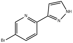 5-溴-2-(1H-3-吡唑基)吡啶 结构式