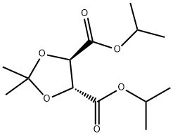 (4R,5R)-2,2-二甲基-1,3-二氧-4,5-二甲酸 4,5-双异丙酯 结构式