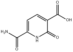6-氨基甲酰基-2-氧代-1,2-二氢吡啶-3-甲酸 结构式
