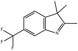 2,3,3-三甲基-6-(三氟甲基)-3H-吲哚 结构式