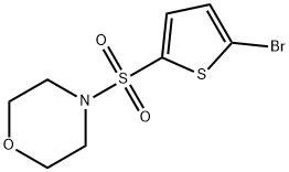 4-(5-溴-噻吩-2-磺酰基)-吗啉 结构式