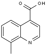 8-甲基喹啉-4-羧酸 结构式