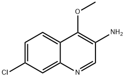 7-氯-4-甲氧基喹啉-3-胺 结构式