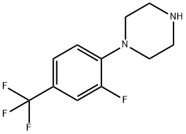 1-[2-氟-4-(三氟甲基)苯基]哌嗪 结构式