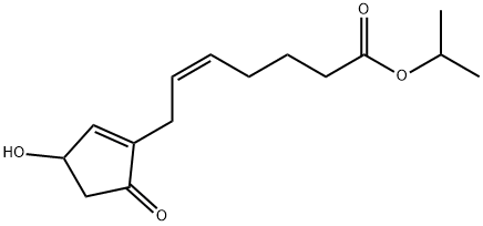 7-(3-羟基-5-羰基-1-环戊烯-1-基)-5(Z)-庚烯酸异丙酯 结构式