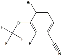 4-broMo-2-fluoro-3-(trifluoroMethoxy)benzonitrile 结构式