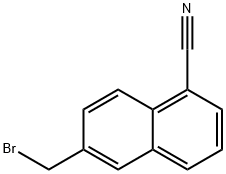 6-(溴甲基)-1-萘并腈 结构式