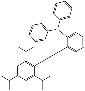 2-二苯基磷-2',4',6'-三异丙基联苯 结构式