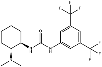 [N-[3,5-双(三氟甲基)苯基L]-N'-[(1R,2R)-2-(二甲氨基)环己基]脲] 结构式