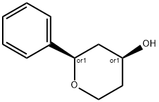 2-苯基四氢-2H-吡喃-4-醇 结构式