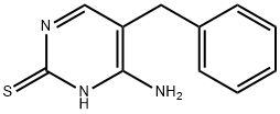 4-氨基-5-苄基-嘧啶-2-硫醇 结构式