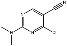 4-氯-2-二甲氨基嘧啶-5-甲腈 结构式