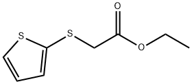 (噻吩-2-基硫基)-乙酸乙酯 结构式