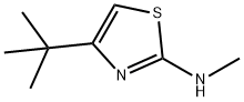 4-叔丁基-2-(甲氨基)噻唑 结构式
