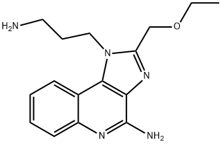1-(3-AMINOPROPYL)-2-(ETHOXYMETHYL)IMIDAZO[4,5-C]QUINOLIN-4-AMINE 结构式