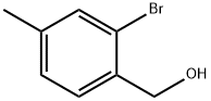 (2-溴-4-甲基苯基)甲醇 结构式