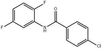 4-氯-N-(2,5-二氟苯基)苯甲酰胺 结构式