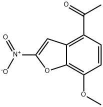 1-(7-甲氧基-2-硝基苯并呋喃-4-基)乙酮 结构式