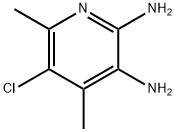 5-氯-4,6-二甲基吡啶-2,3-二胺 结构式