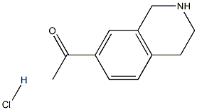 1-(1,2,3,4-四氢异喹啉-7-基)乙酮盐酸 结构式