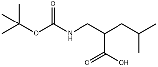 (R,S)-2-Isobutyl-3-(boc-aMino)propanoic acid 结构式