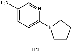 6-(1-吡咯烷基)-3-吡啶胺 结构式